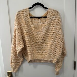 Free People Knit V-Neck Sweater